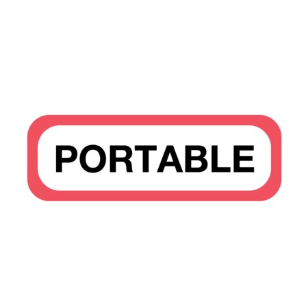 Nevs Position Labels - Portable 1/2" x 1-1/2" White w/Red & Black XP-510